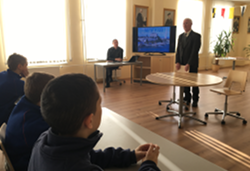 Выступление перед кадетами