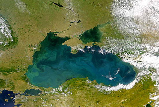 Черное море из космоса