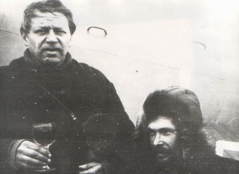 Возвращение на станцию «Мирный» (А.М.Гусев слева)