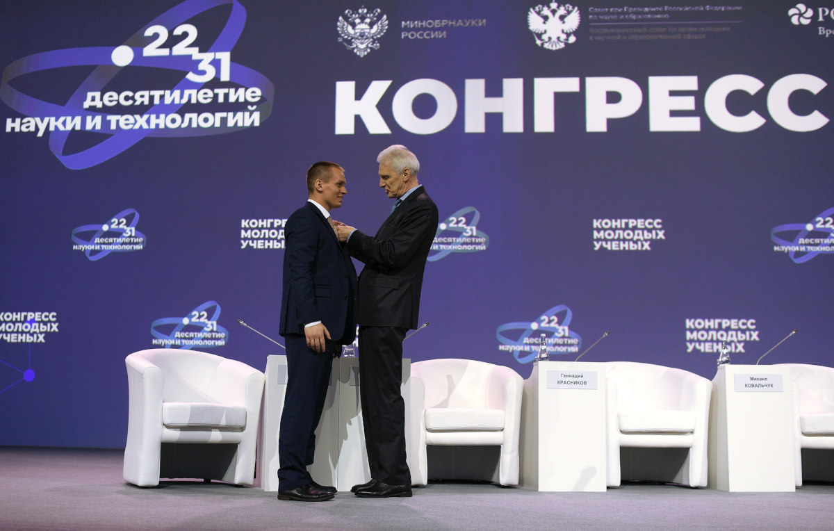 Награждение Арсения Кубрякова