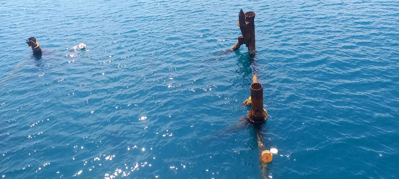 Постановка буев с термокосами