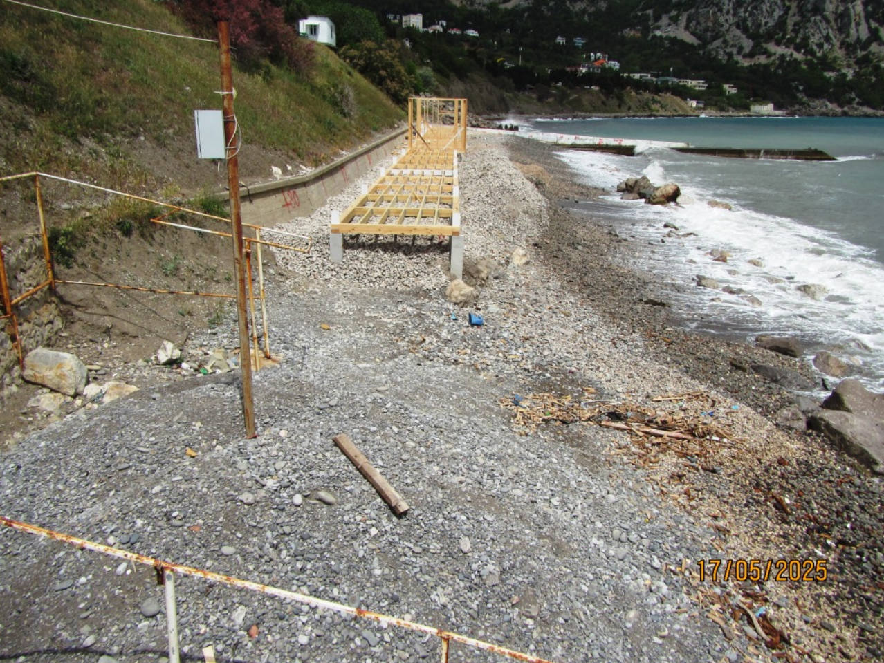 Мониторинг создания искусственного пляжа в Кацивели