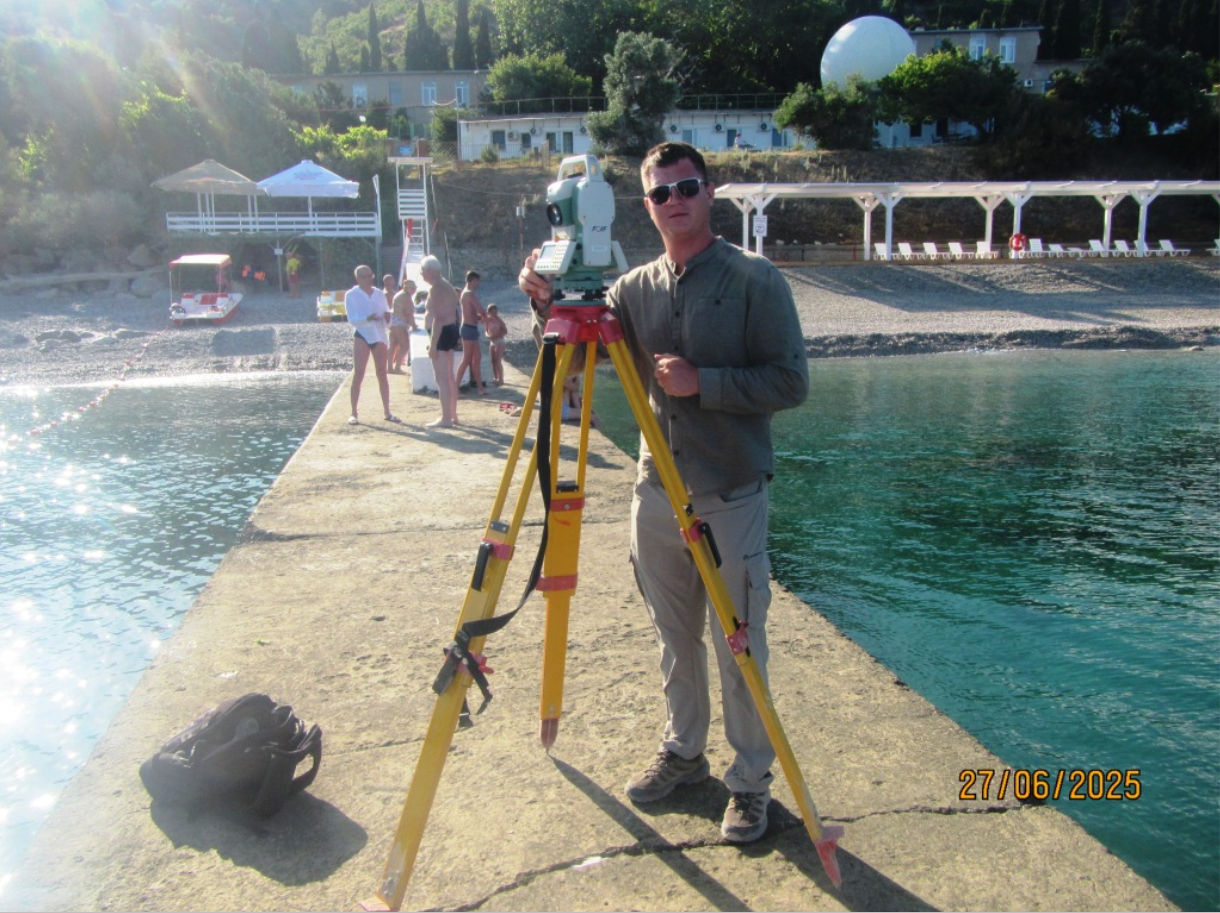 Мониторинг создания искусственного пляжа в Кацивели