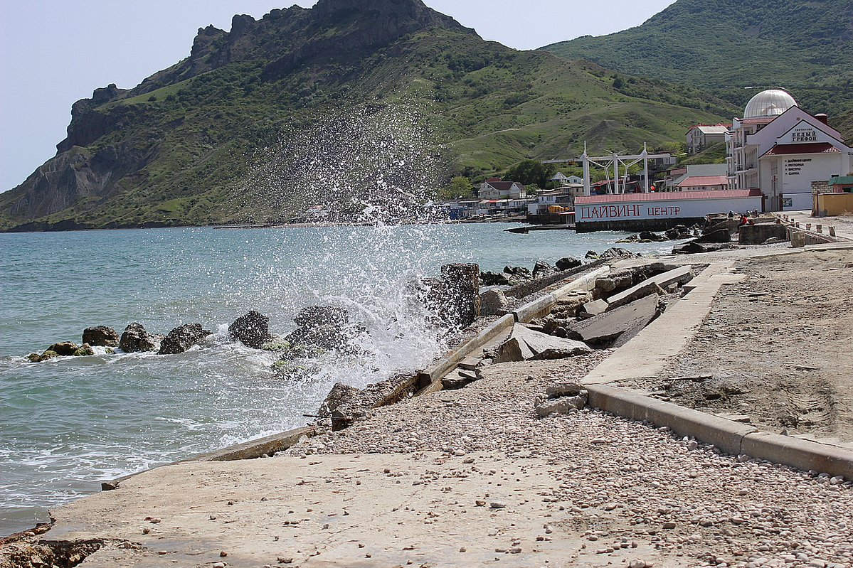 View of the western part of Koktebel Bay, 2016